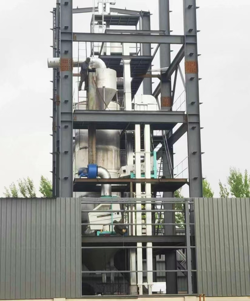 內蒙古赤峰項目：日產120噸 蒸汽玉米壓片機組
